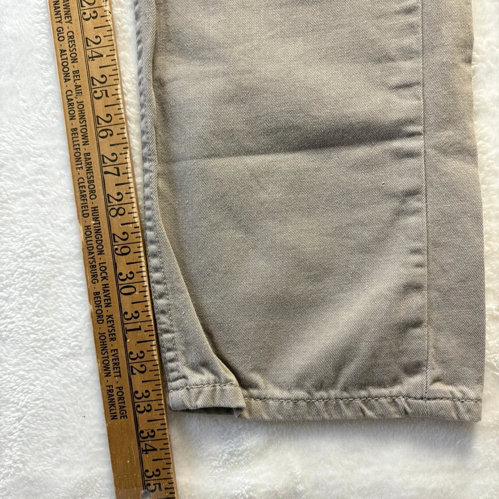Levi's Jeans Men Sz 32x34 Beige Straight Fit White Tab‎